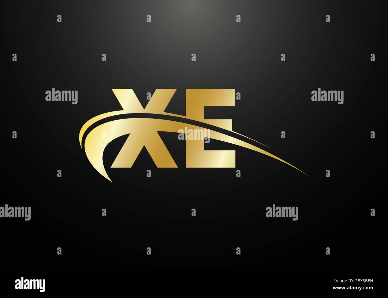 Initial Monogram Letter X E Logo Design Vector Template. X E Letter ...