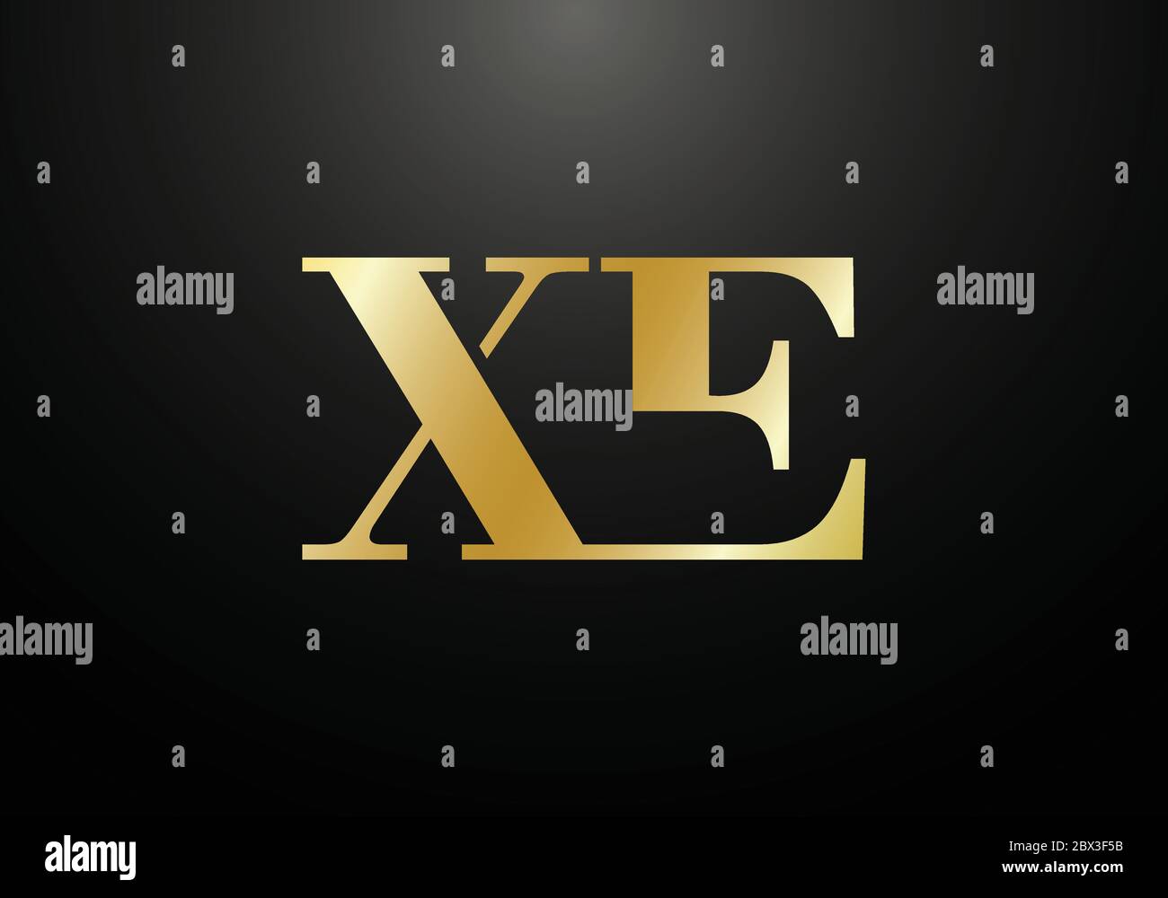 Initial Monogram Letter X E Logo Design Vector Template. X E Letter ...
