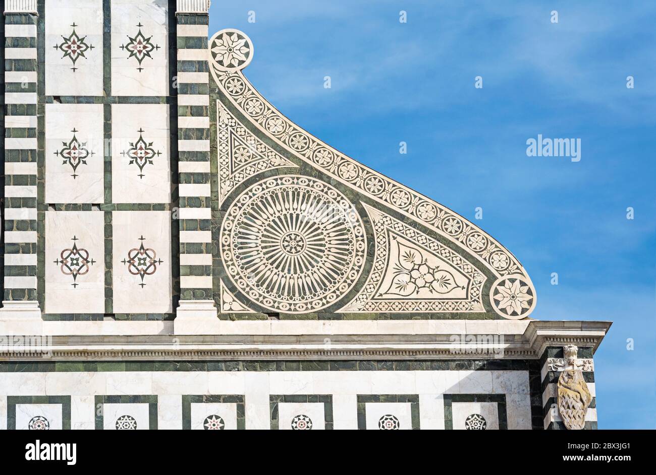 Basilica of Santa Maria Novella, Florence. The city's principal Dominican church. Tuscany. Italy Stock Photo