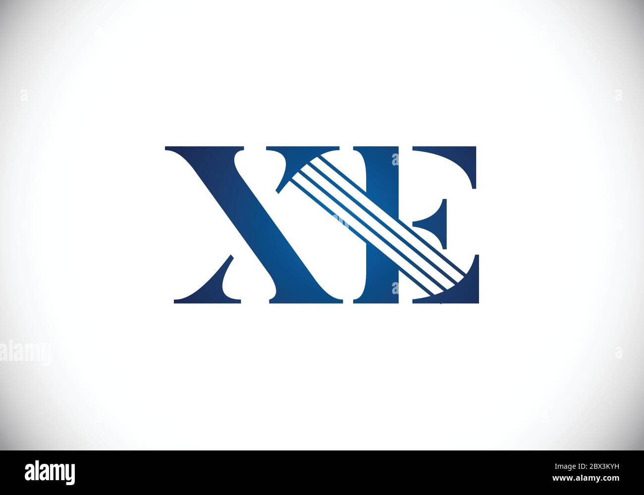 Initial Monogram Letter X E Logo Design Vector Template. X E Letter ...