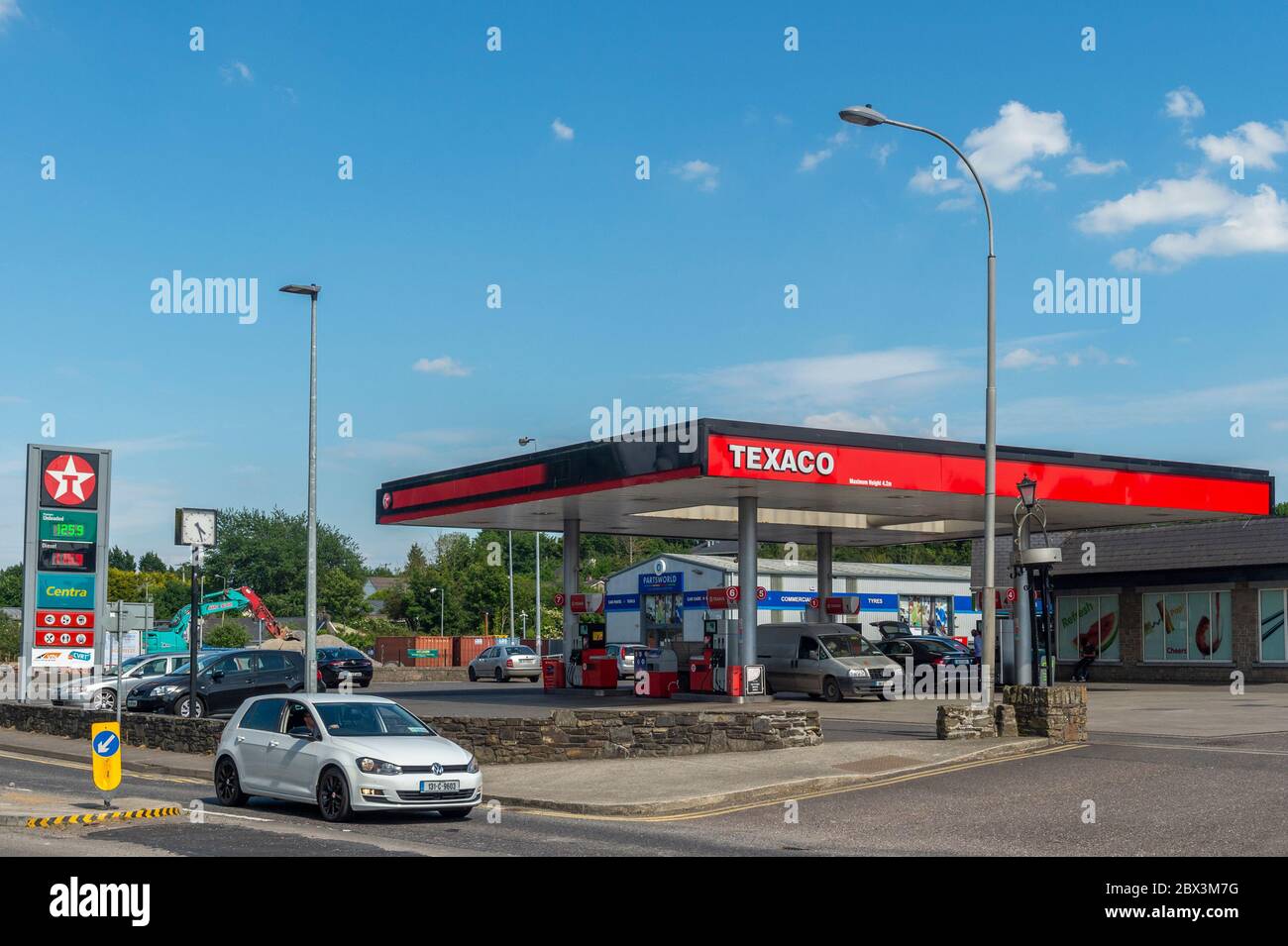 Texaco garage in Bandon, West Cork, Ireland. Stock Photo