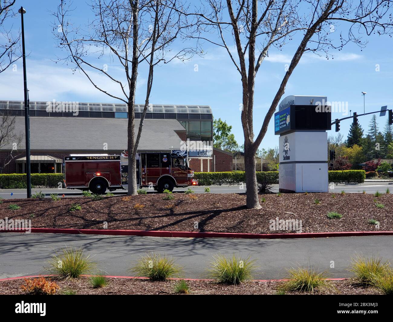 Civic Center and portion of Central Park on Bollinger Canyon Road in