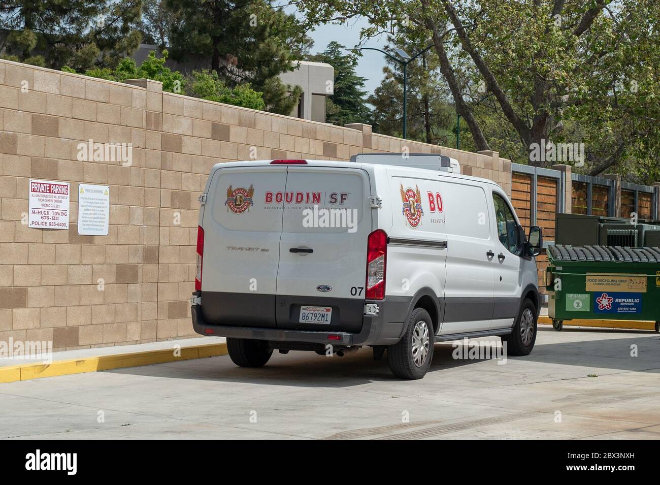 Delivery and catering truck for Boudin Bakery in Walnut Creek