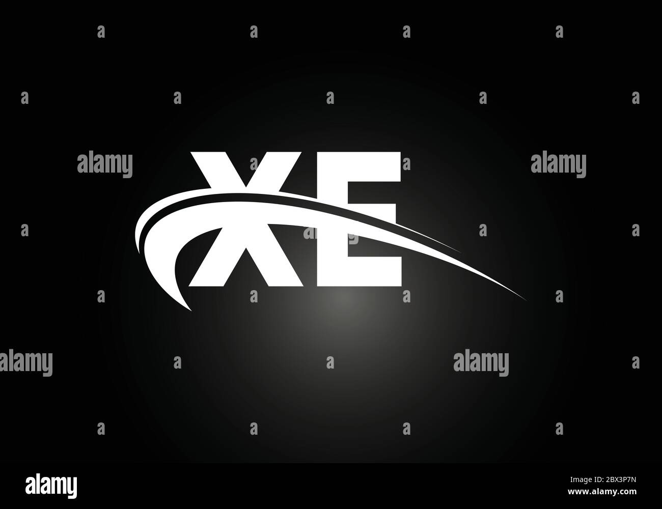 Initial Monogram Letter X E Logo Design Vector Template. X E Letter ...