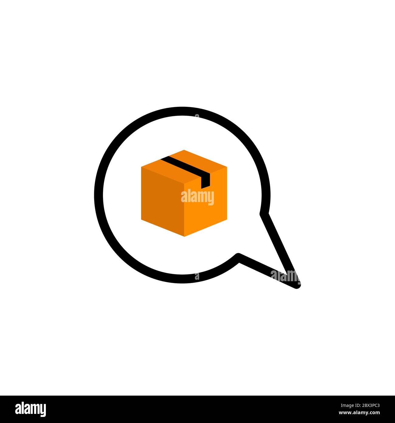 bubble chat cardboard vector design template illustration Stock Vector