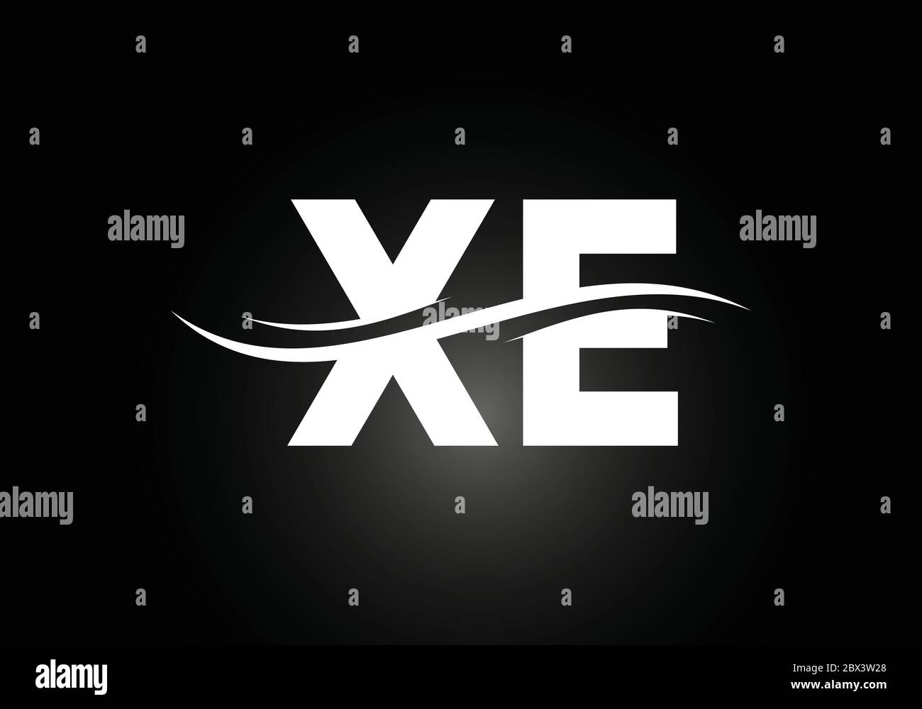 Initial Monogram Letter X E Logo Design Vector Template. X E Letter ...