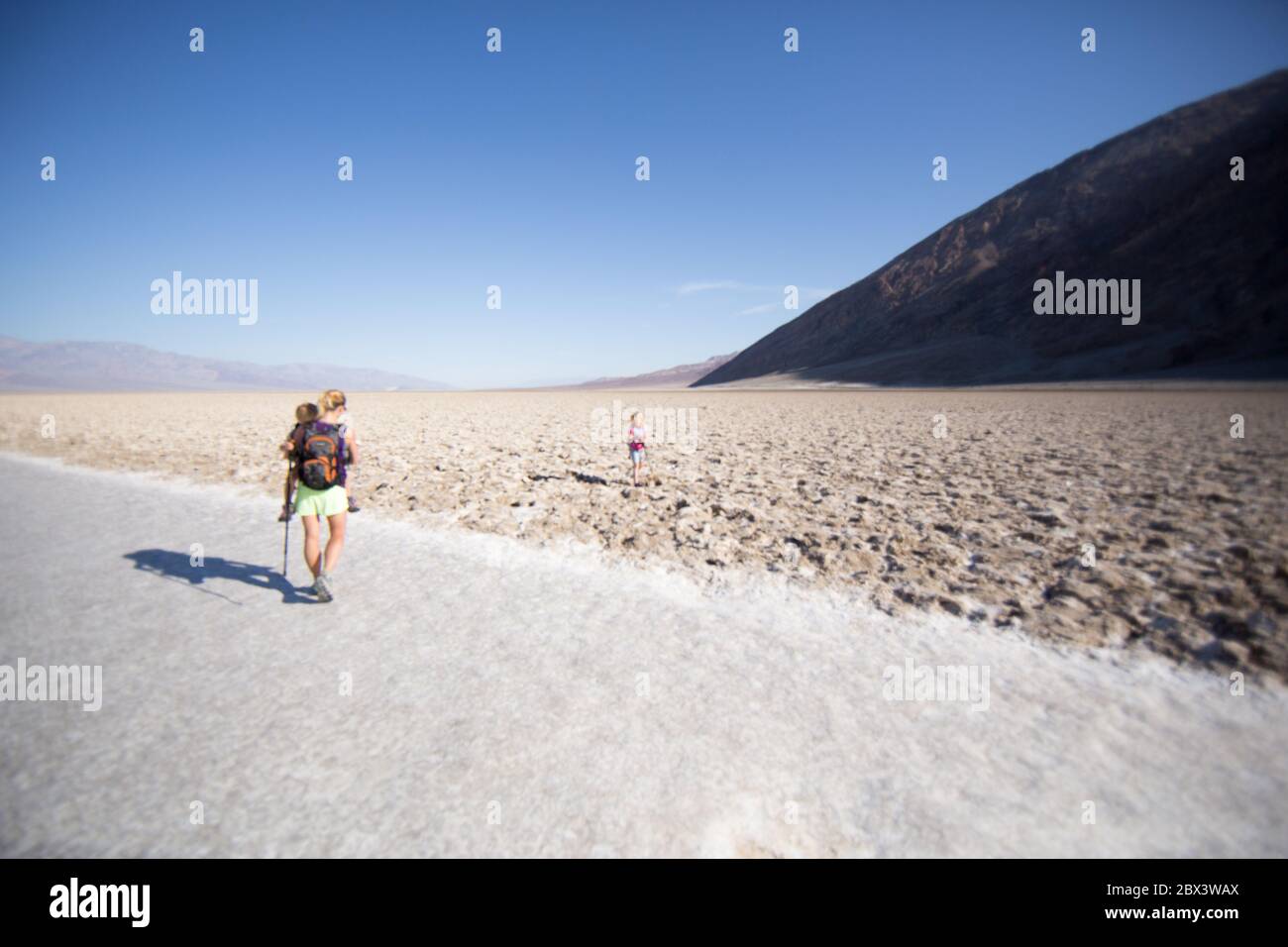 Badwater Basin, Death Valley, the lowest point in North America Stock ...