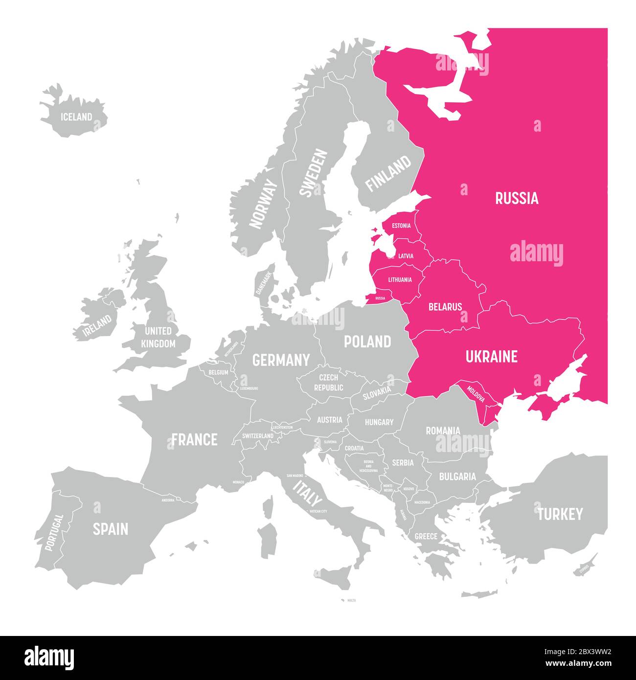 Soviet Union Political Map