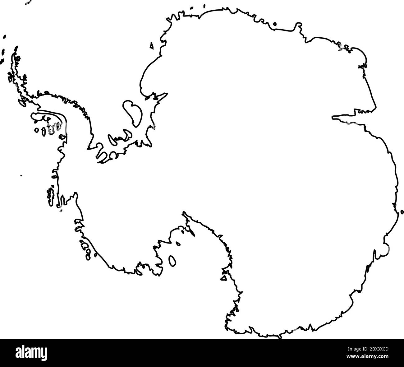 outline map of antarctica continent Antarctica Map High Resolution Stock Photography And Images Alamy outline map of antarctica continent