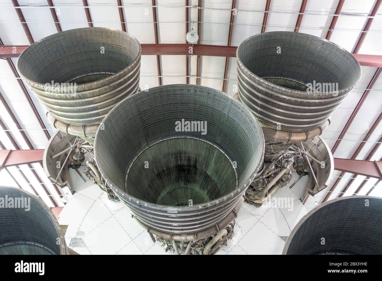Rocket engines NASA Space Center, Houston, Texas, USA Stock Photo