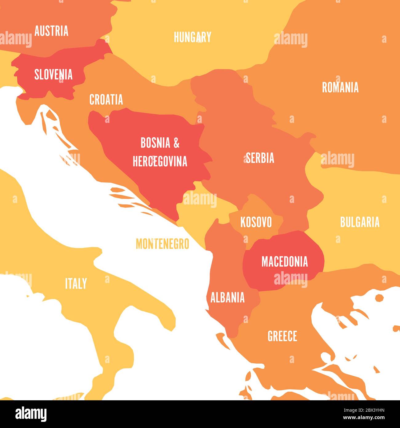 balkan mountains map