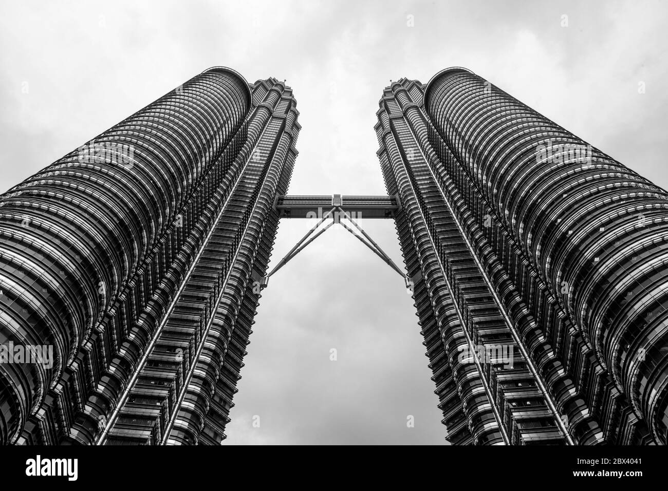 Petronas twin towers Black and White Stock Photos & Images - Alamy