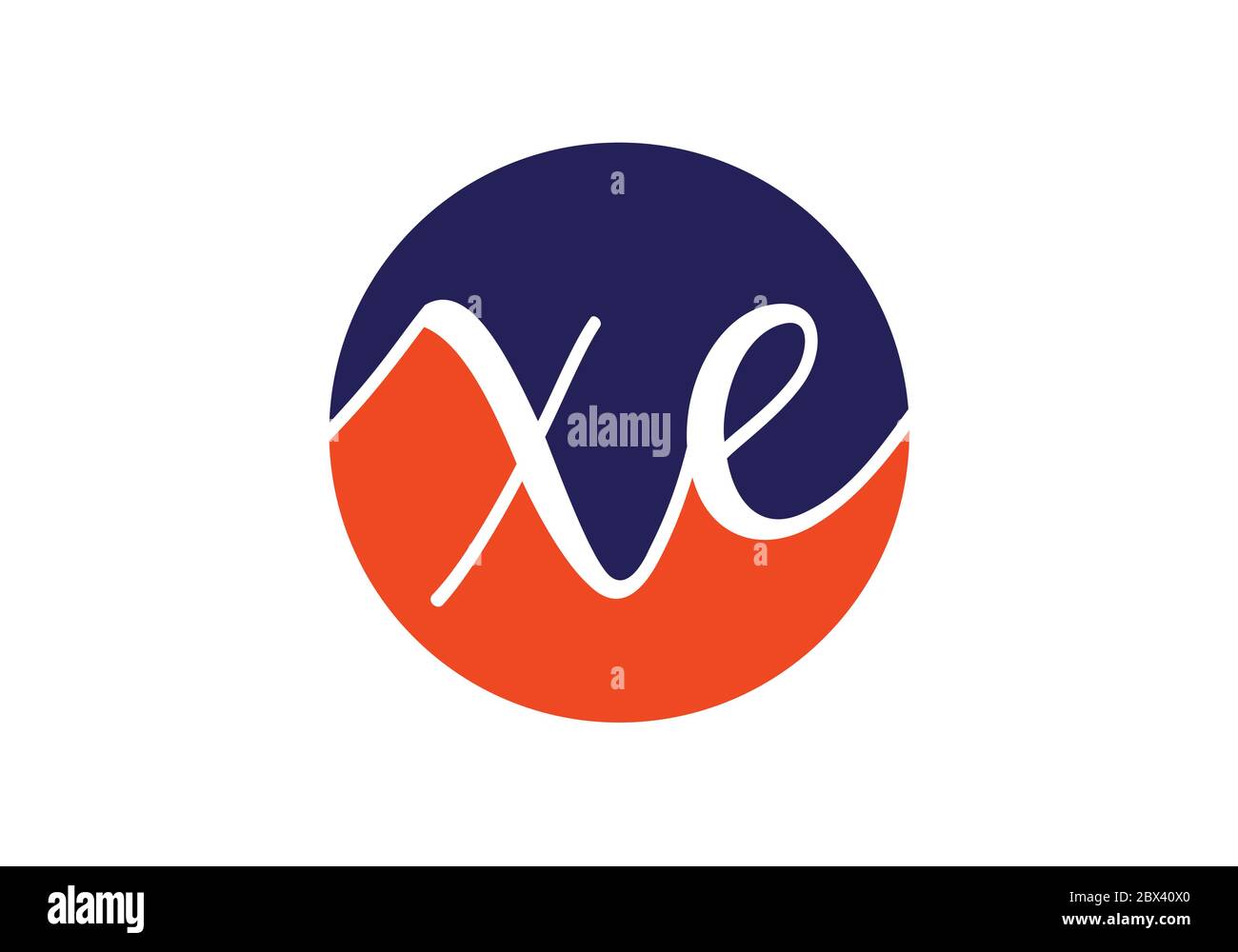 Initial Monogram Letter X E Logo Design Vector Template. X E Letter ...