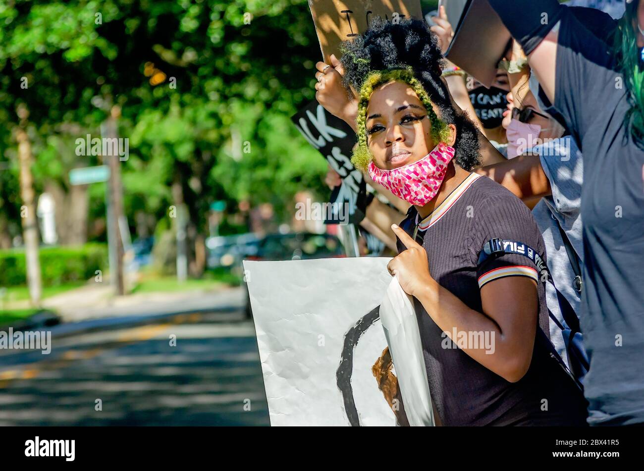 African american police with protestors hires stock photography and