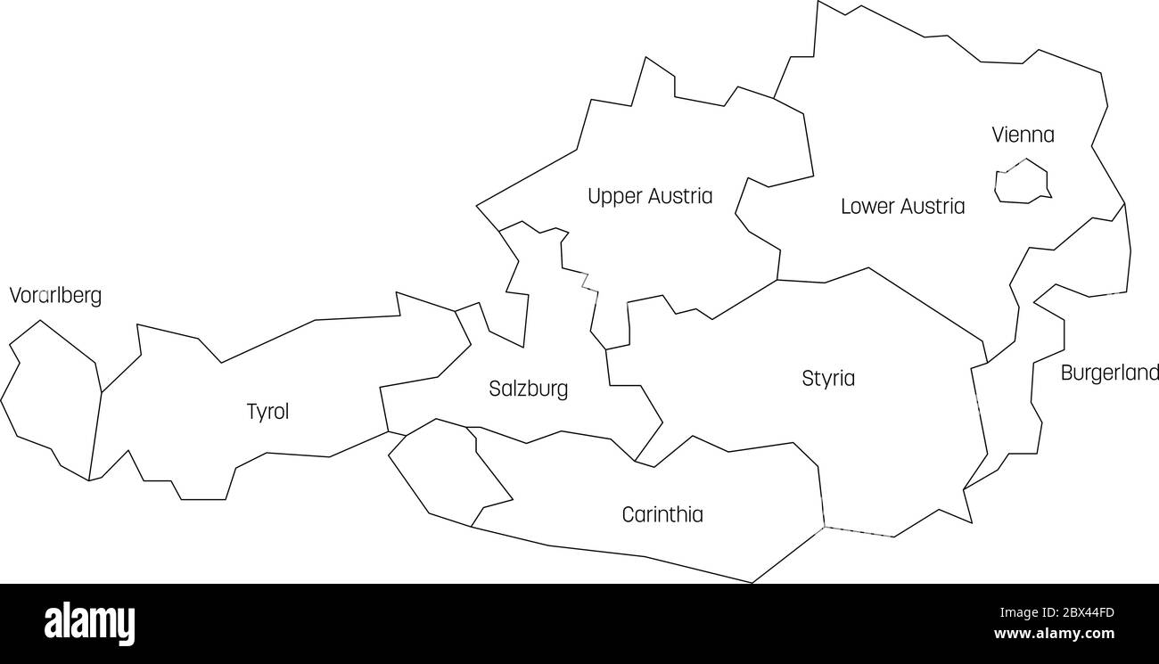 states-of-austria-map-of-regional-country-administrative-divisions-colorful-vector-illustration-stock-vector-image-art-alamy for Free Printable Map Of Austria States of Austria. Map of regional country administrative divisions. Colorful vector illustration Stock Vector Image & Art - Alamy for Free Printable Map Of Austria
