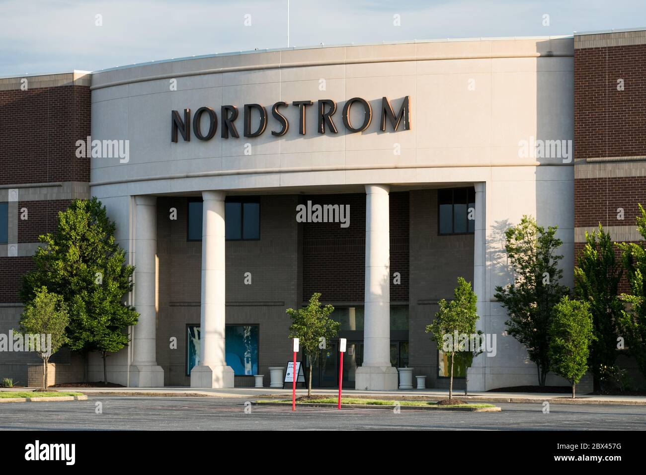 A logo sign outside of a Nordstrom retail store location in Annapolis, Maryland on May 25, 2020. Stock Photo