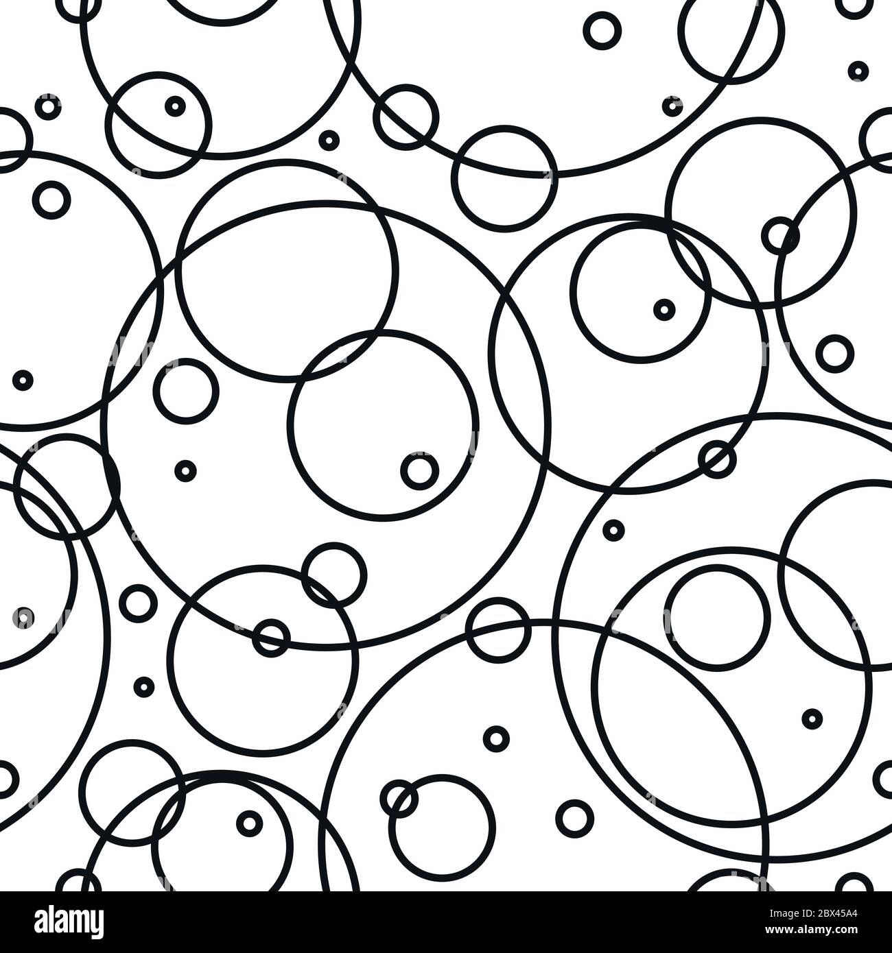 Vector seamless background overlapping circles hi-res stock photography ...