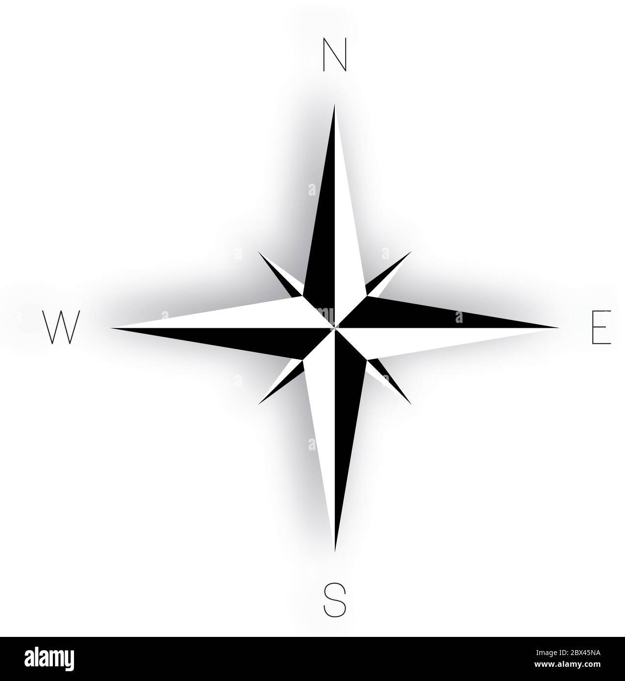 Compass rose - nautical chart. Travel equipment displaying orientation of  world directions - north, east, south and west. Vector illustration Stock  Vector Image & Art - Alamy