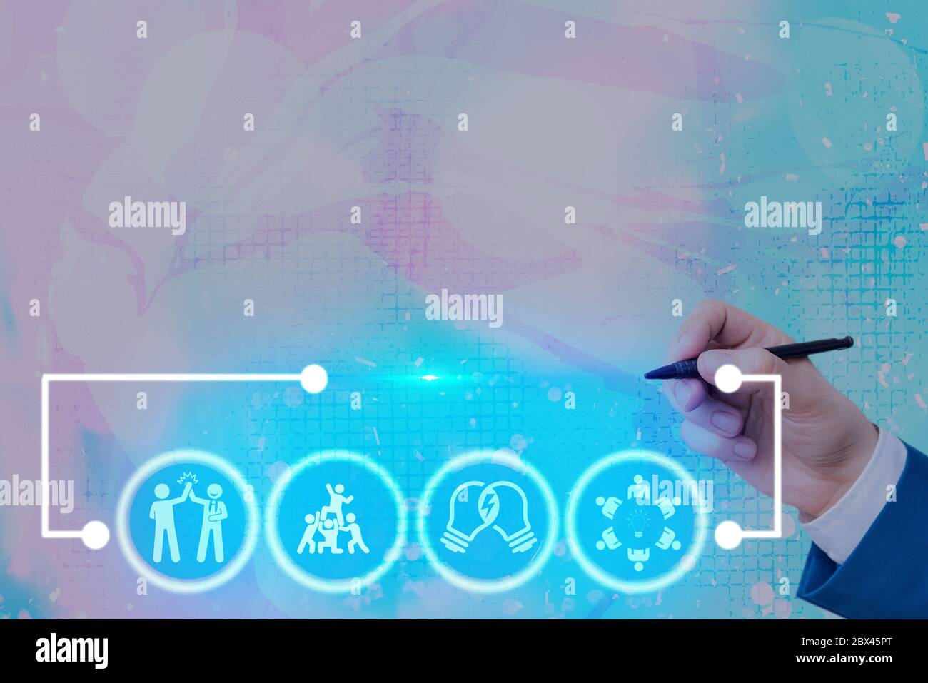 Information Digital Technology Network Connection Infographic Elements ...
