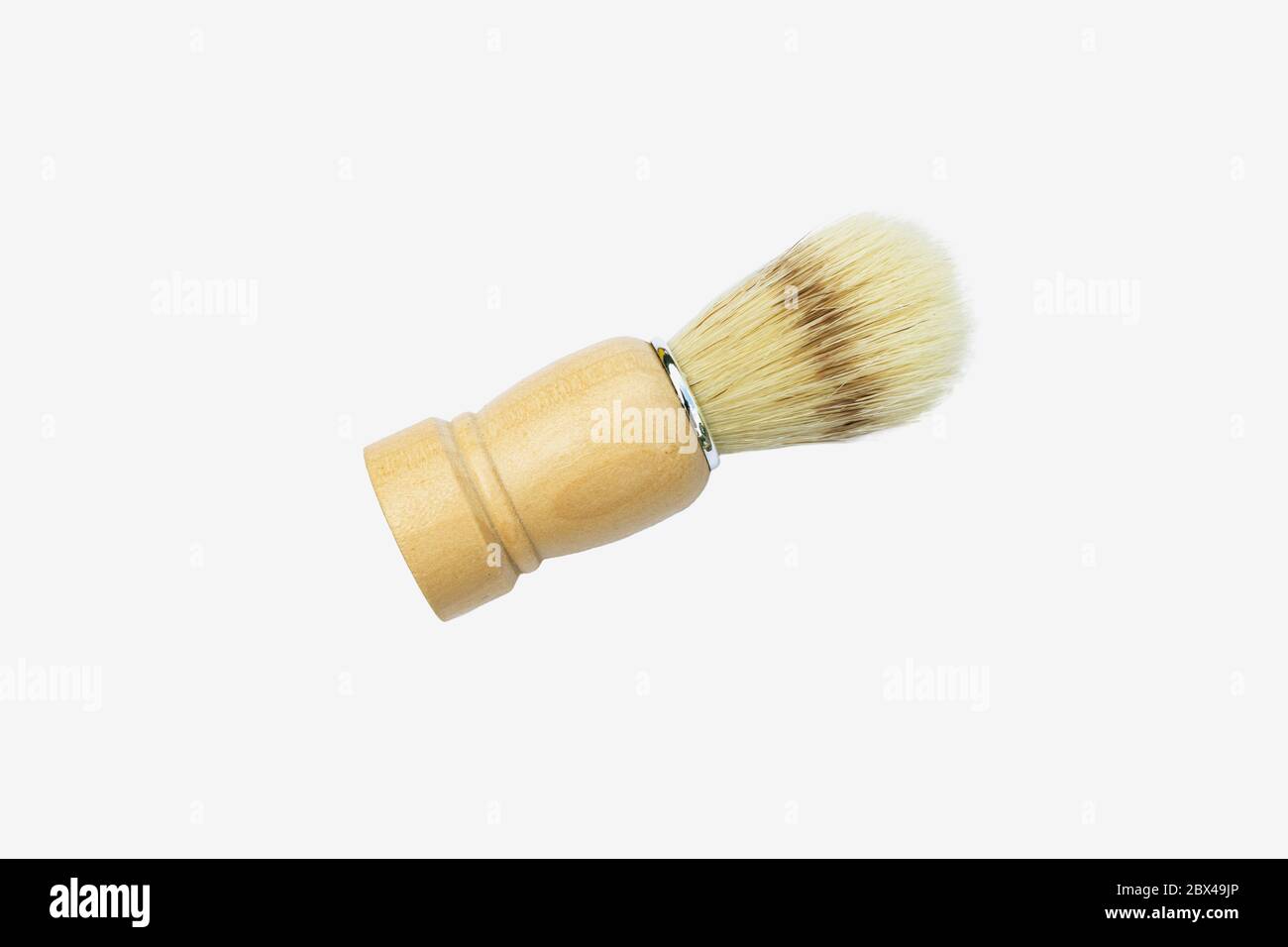 Old classic shaving brush isolated on white background Stock Photo Alamy