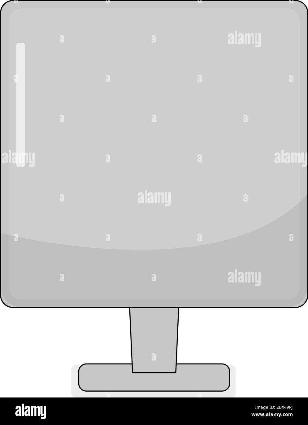 Isolated PC screen icon. Technology equipment - Vector illustration ...