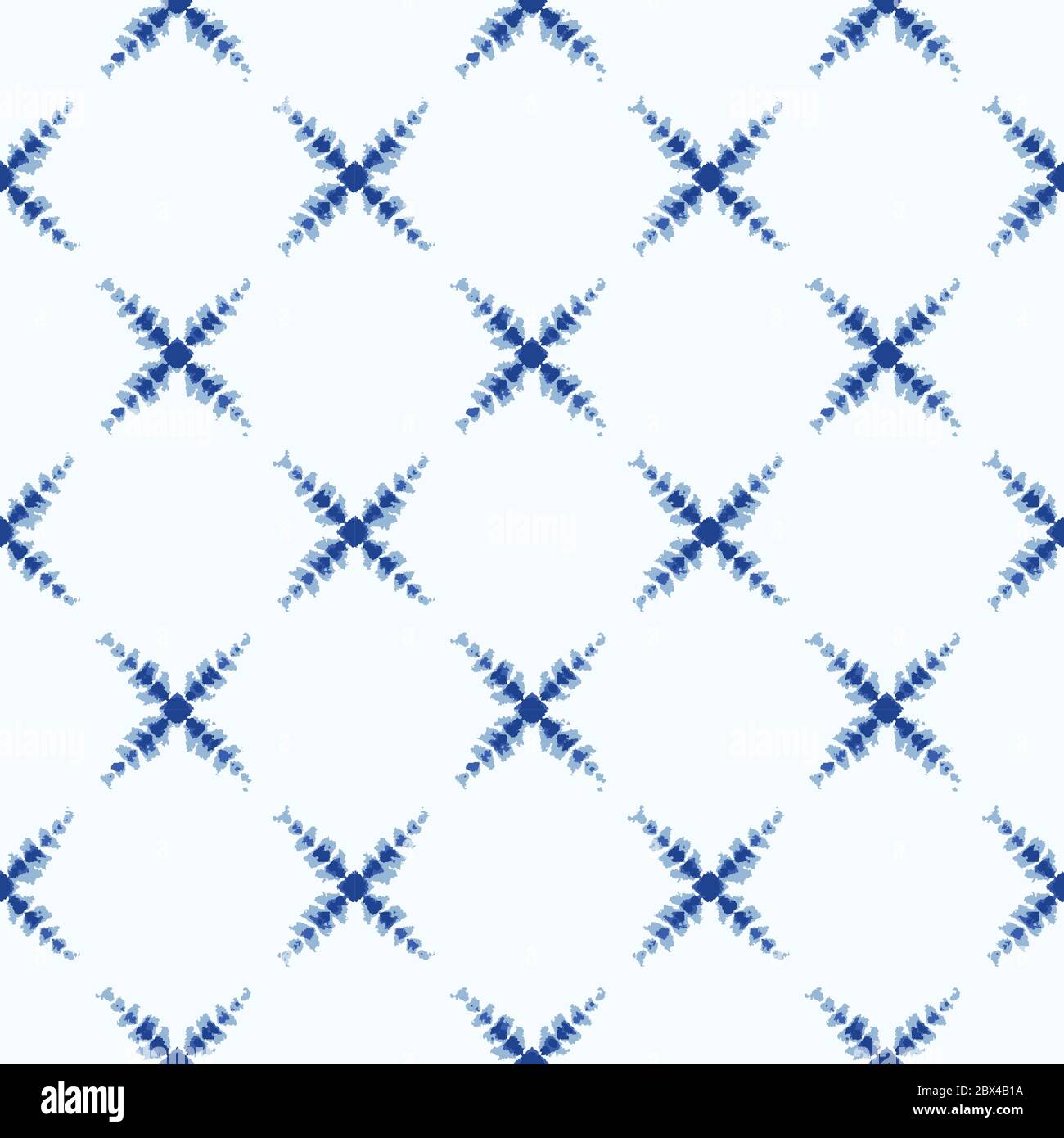 Shibori Tie Dye Effect Small Diamond Background. Seamless Pattern