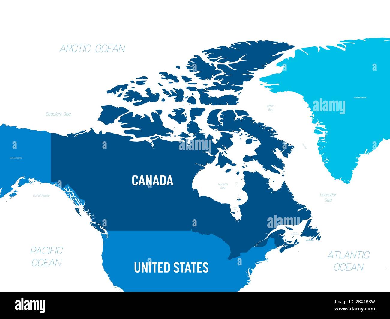 Canada Country Map With States Canada Map - Green Hue Colored On Dark Background. High Detailed Political Map  Canada And Neighboring Countries With Country, Capital, Ocean And Sea Names  Labeling Stock Vector Image & Art - Alamy