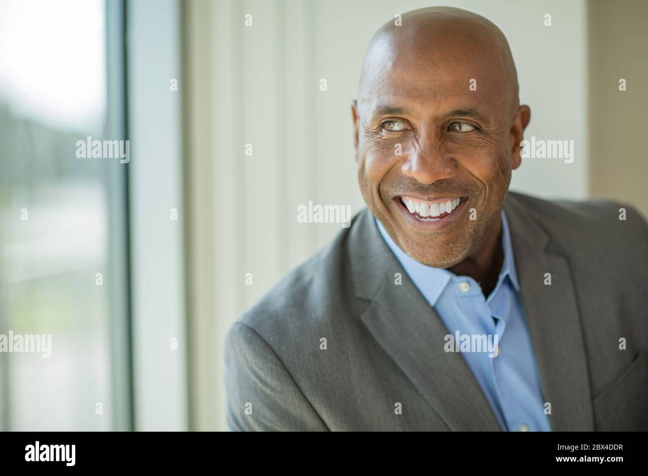 Happy black man 50s hi-res stock photography and images - Alamy