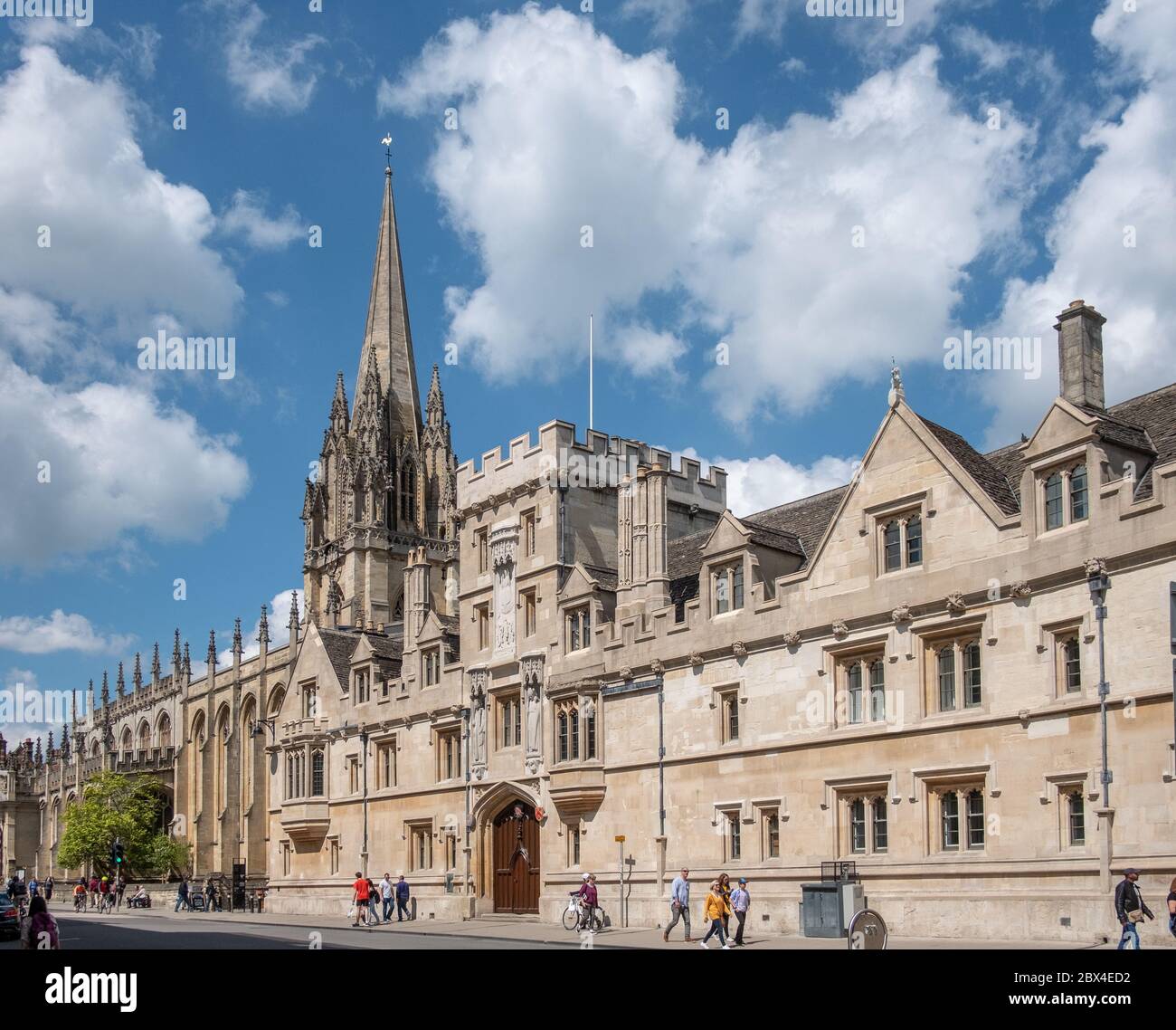 All Souls College and University Church of Virgin Mary, Oxford High Street Stock Photo