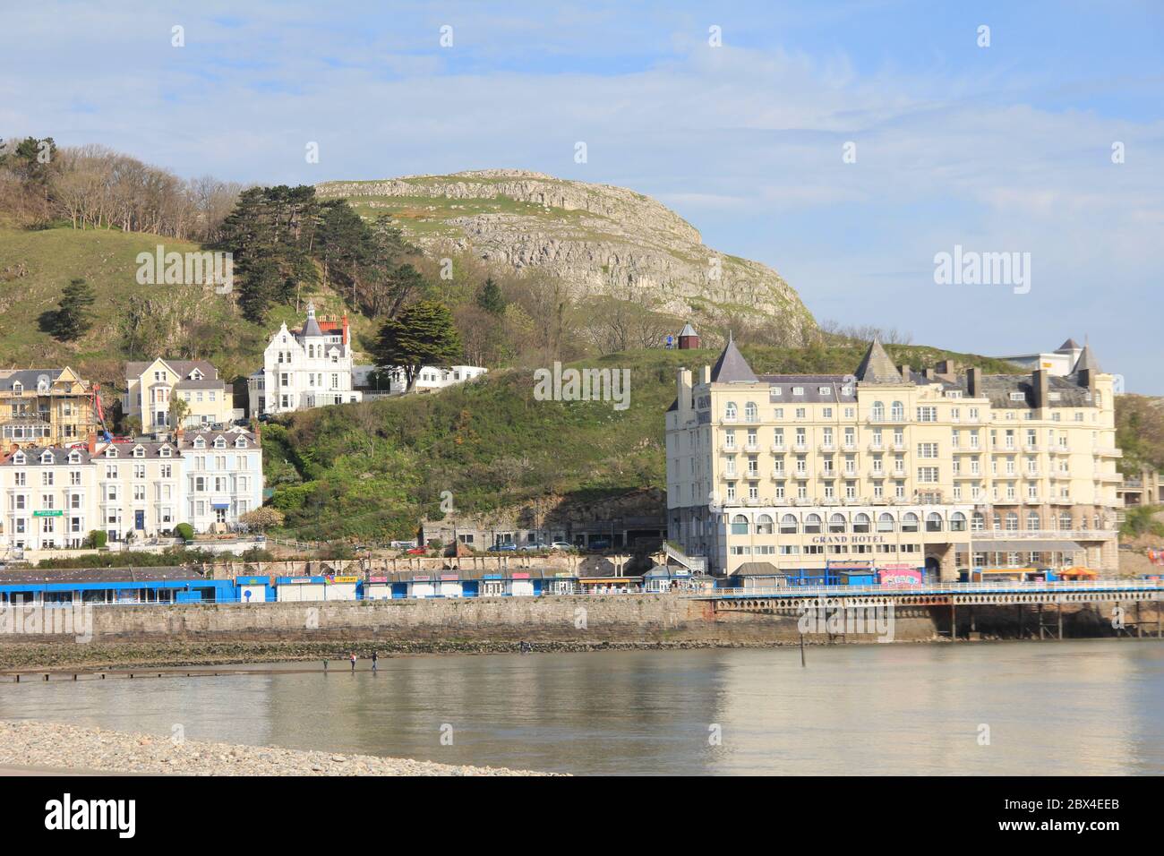 Llandudno and the Great Orme in North Wales. United Kingdom Stock Photo