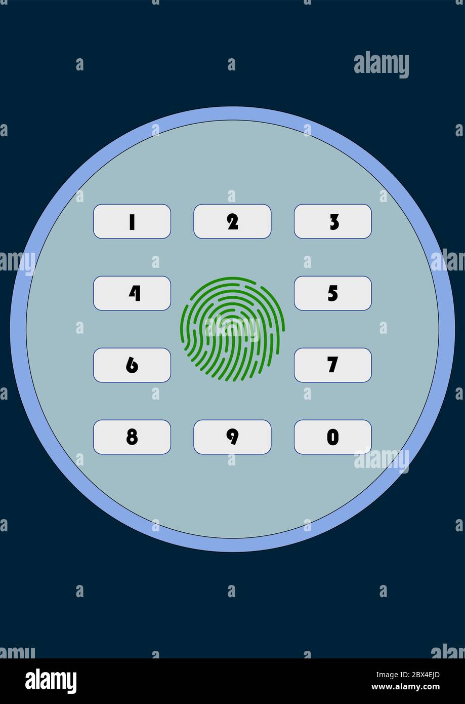 Code lock for safe doors with number buttons Stock Vector Image & Art ...