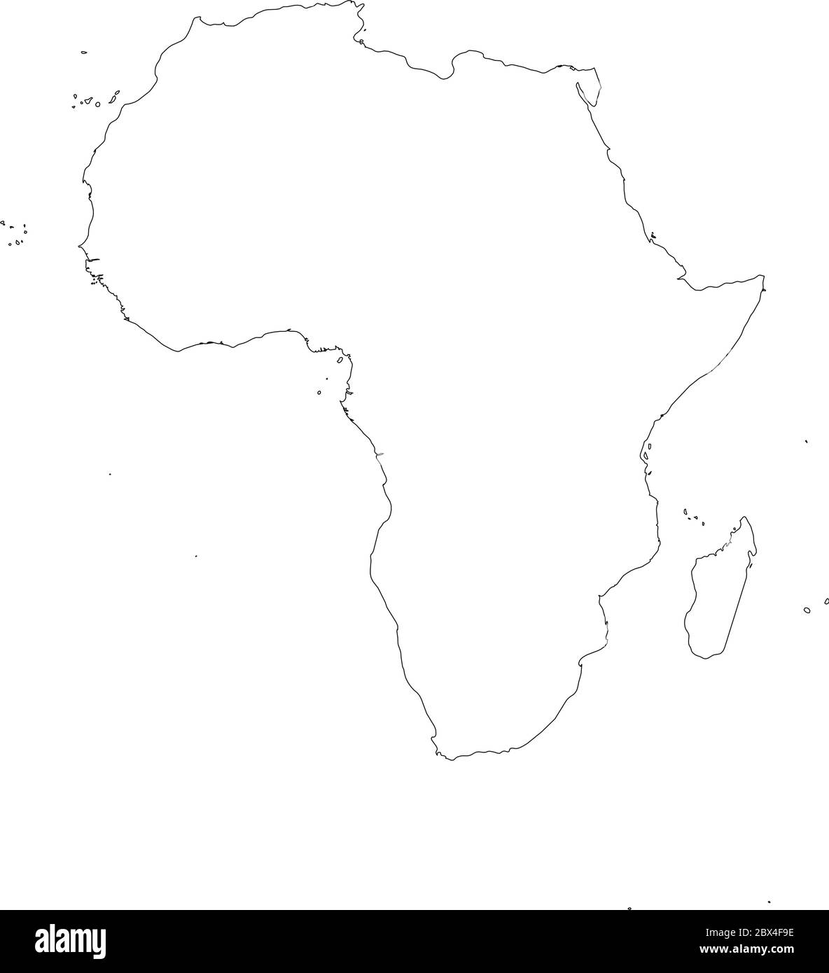 Africa african map continent Black and White Stock Photos &amp; Images - Alamy