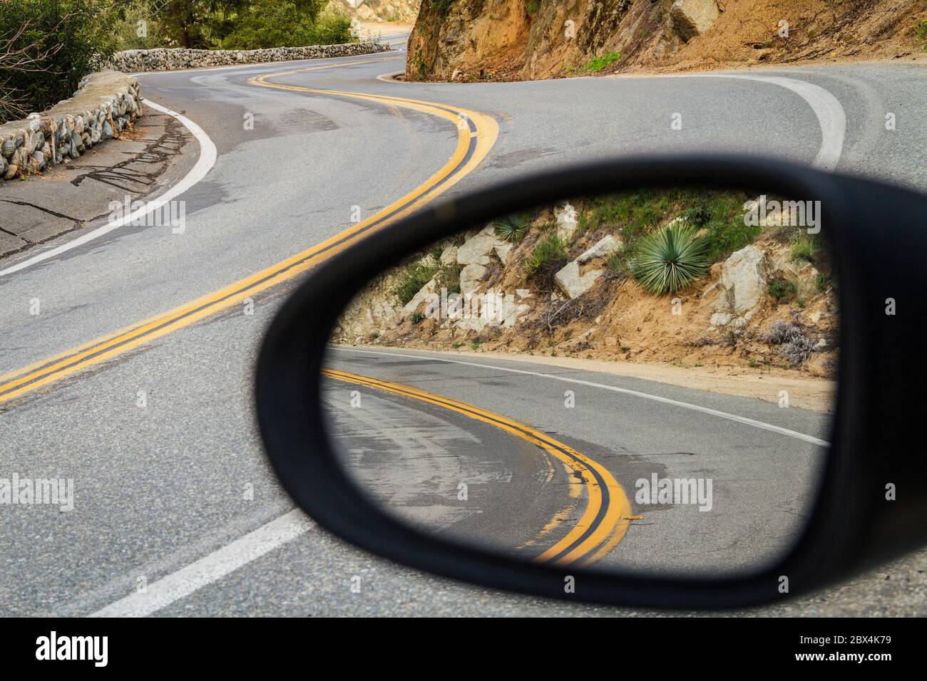 Objects in the Mirror are Closer than they Appear Stock Photo Alamy