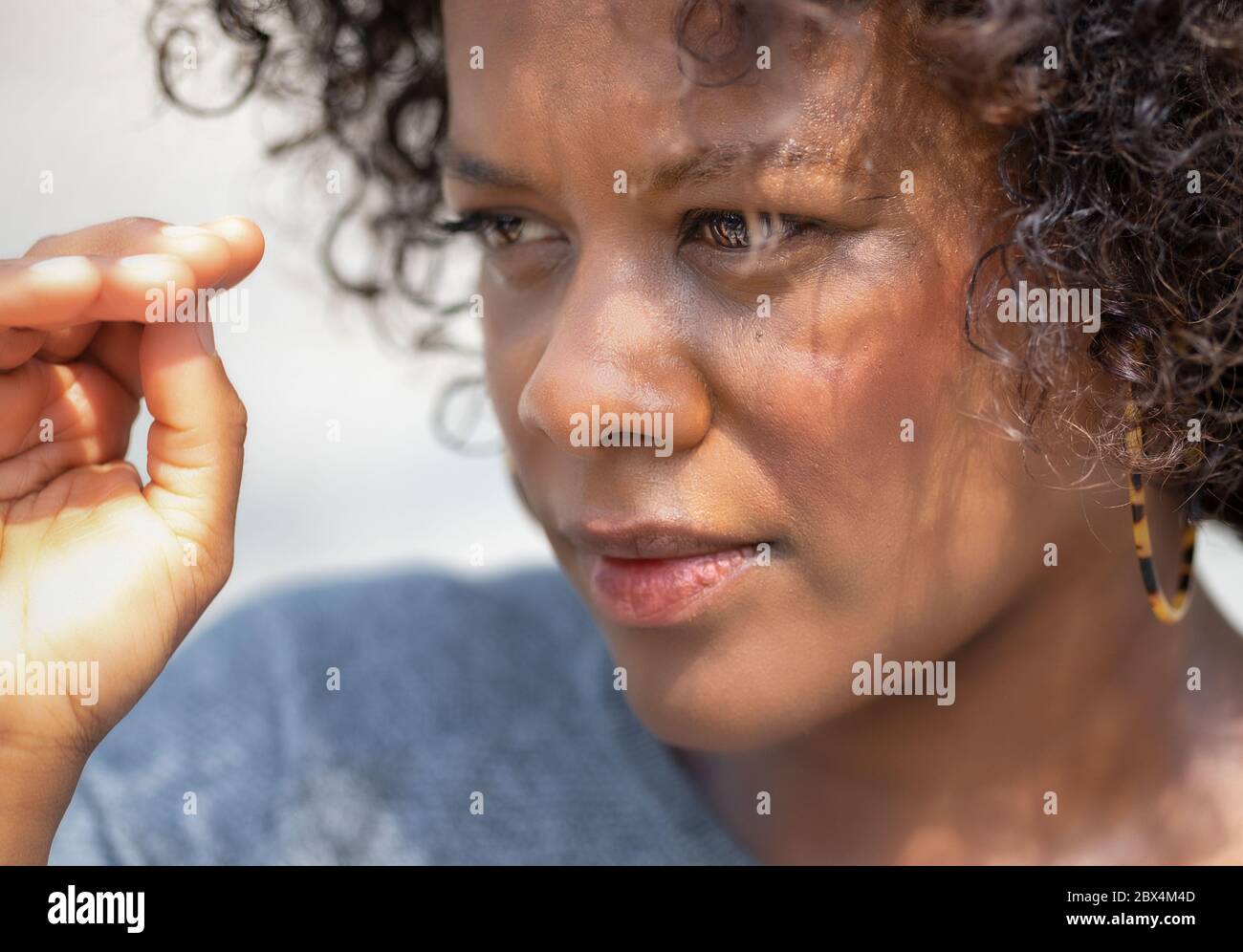 Hanover, Germany. 03rd June, 2020. The actress Denise M'Baye recorded in Hannover. The Hanoverian is known among others from the ARD series 'Um Himmels Willen'. She also appears as a singer and rapper. Credit: Peter Steffen/dpa/Alamy Live News Stock Photo