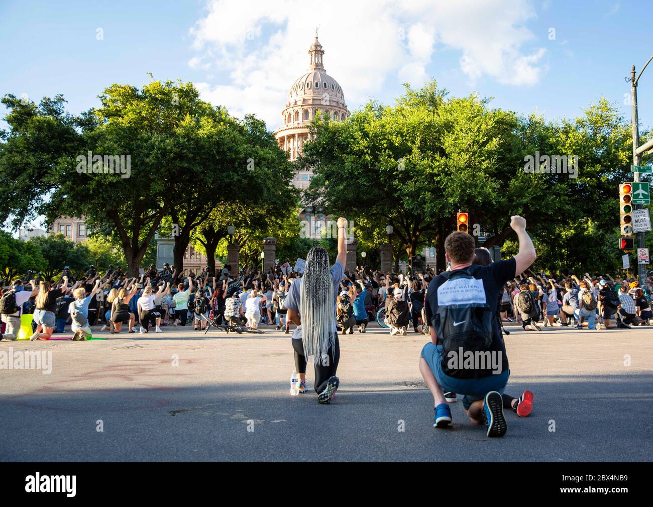 June 4, 2020, Austin, Texas, U.S: People take to the streets in AUSTIN
