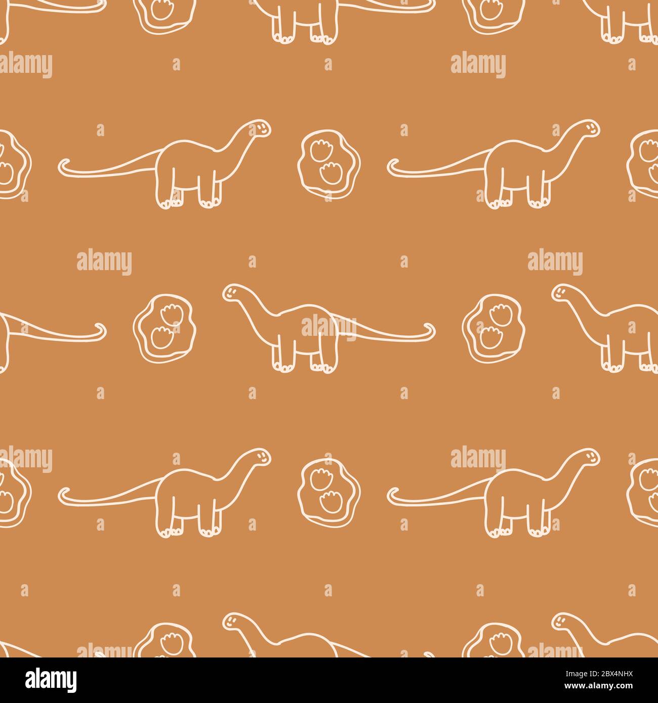 Seamless background Apatosaurus dinosaur with fossil gender neutral  pattern. Whimsical minimal earthy 2 tone color. Kids nursery wallpaper or  boho Stock Vector Image & Art - Alamy