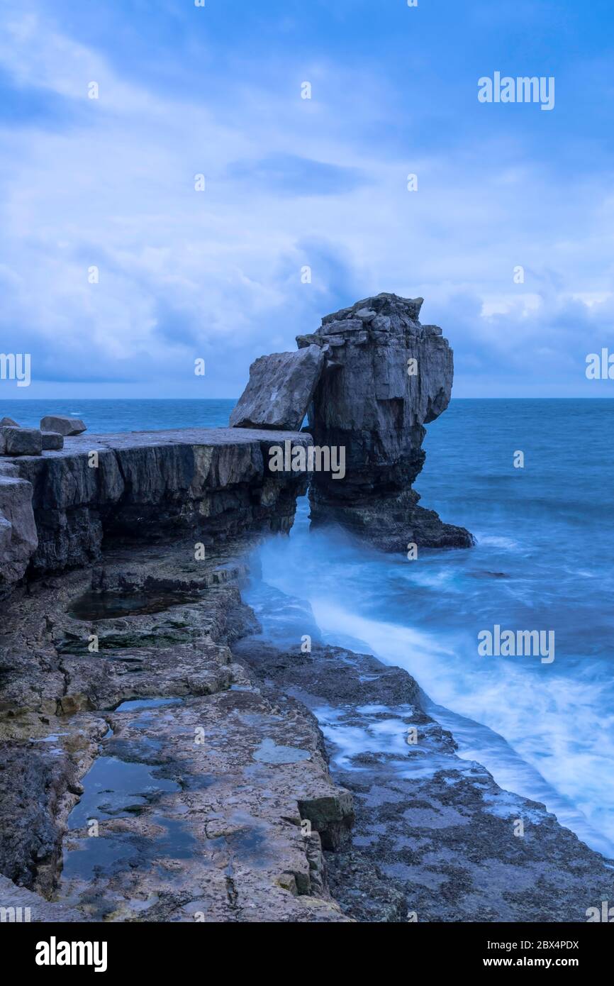 The Pulpit Rock at Portland Bill, Dorset, UK Stock Photo