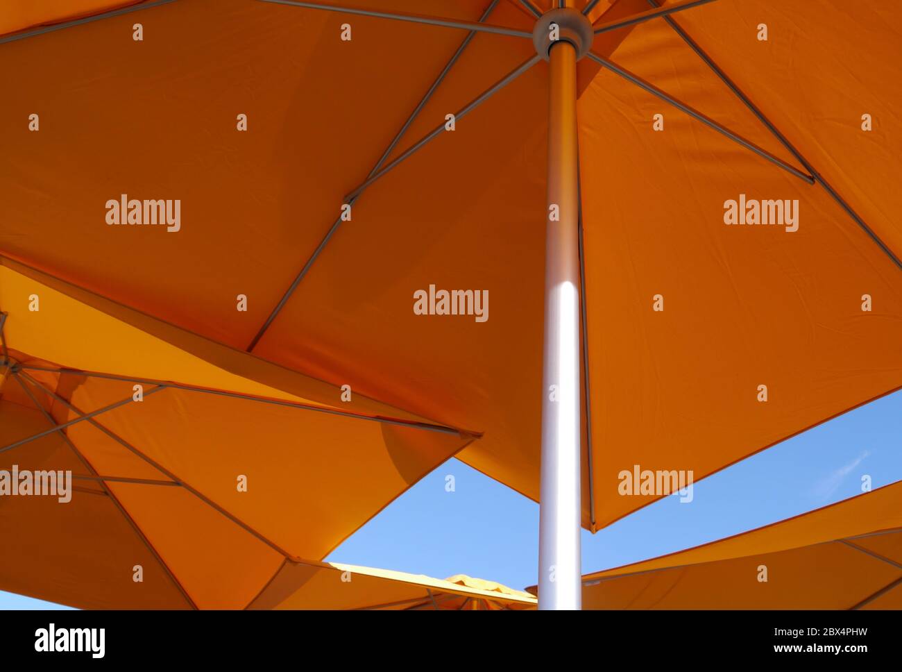 Orange Umbrellas High Resolution Stock Photography And Images Alamy