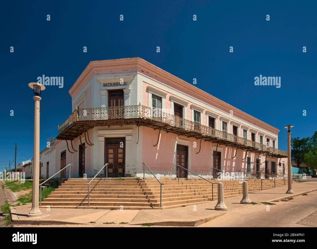 Manuel Guerra Building (1884), Roma National Historic Landmark, Roma, Texas, USA Stock Photo