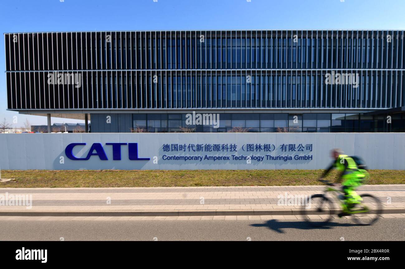 Ichtershausen Germany 02nd Apr 2020 The Company Contemporary Amperex Technology Thuringia Gmbh Is Located In The Ichtershausen Germany 02nd Apr 2020 The Company Contemporary Amperex Technology Thuringia Gmbh Is Located In The
