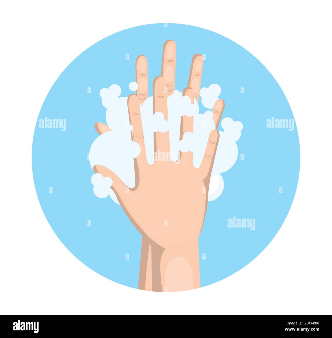 Hands washing with soap vector design Stock Vector Image & Art - Alamy