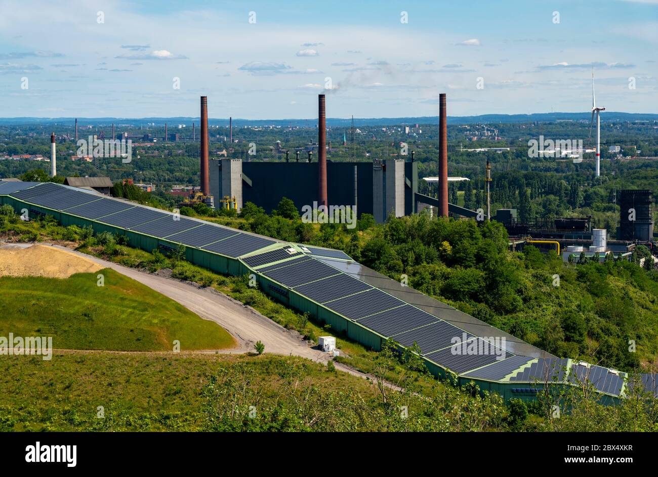 alpincenter Bottrop, the indoor ski hall on a slag heap in Bottrop, Prosper coking plant, Ruhr area, NRW, Germany Stock Photo