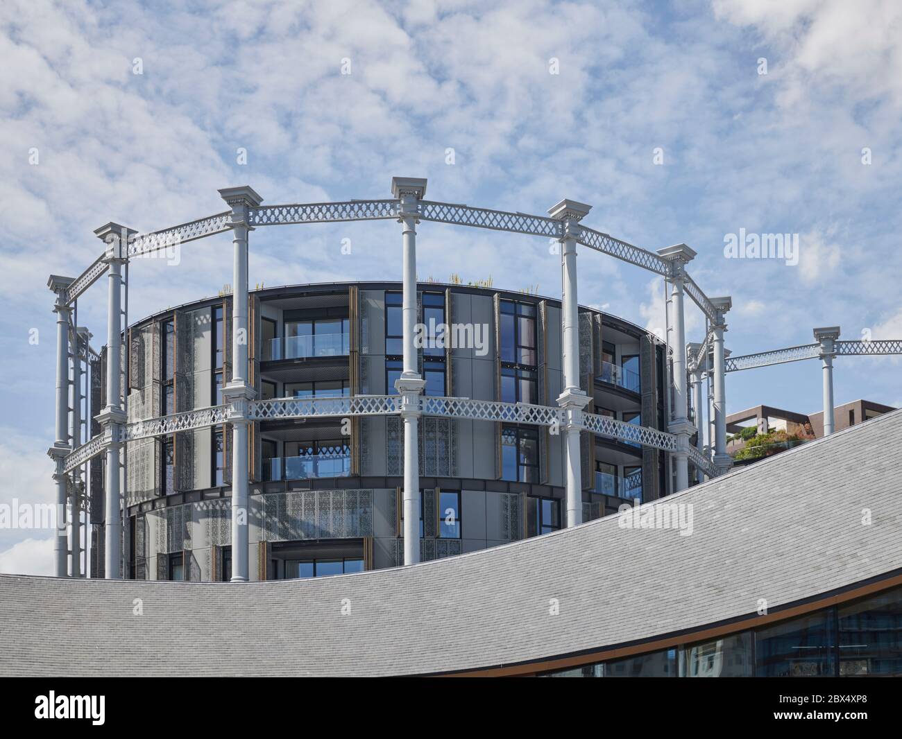 Gas Holders Apartments, Kings Cross, London, UK Stock Photo Alamy