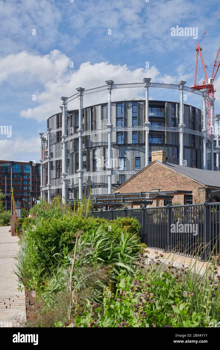 Gas Holders Apartments, Kings Cross, London, UK Stock Photo Alamy