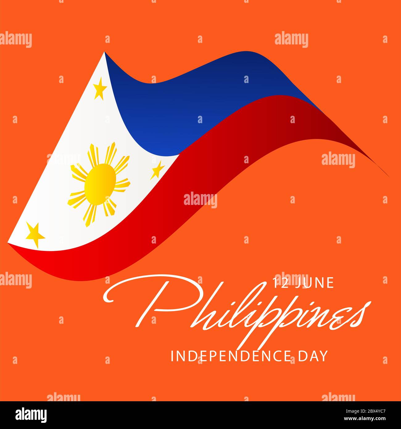 Vector illustration of a Background for Philippines Independence Day Stock Photo Alamy