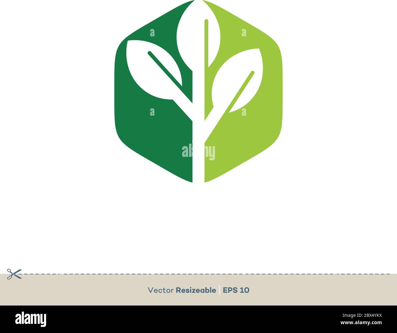 Green Leaves Vector Logo Template Illustration Design. Vector EPS 10 ...