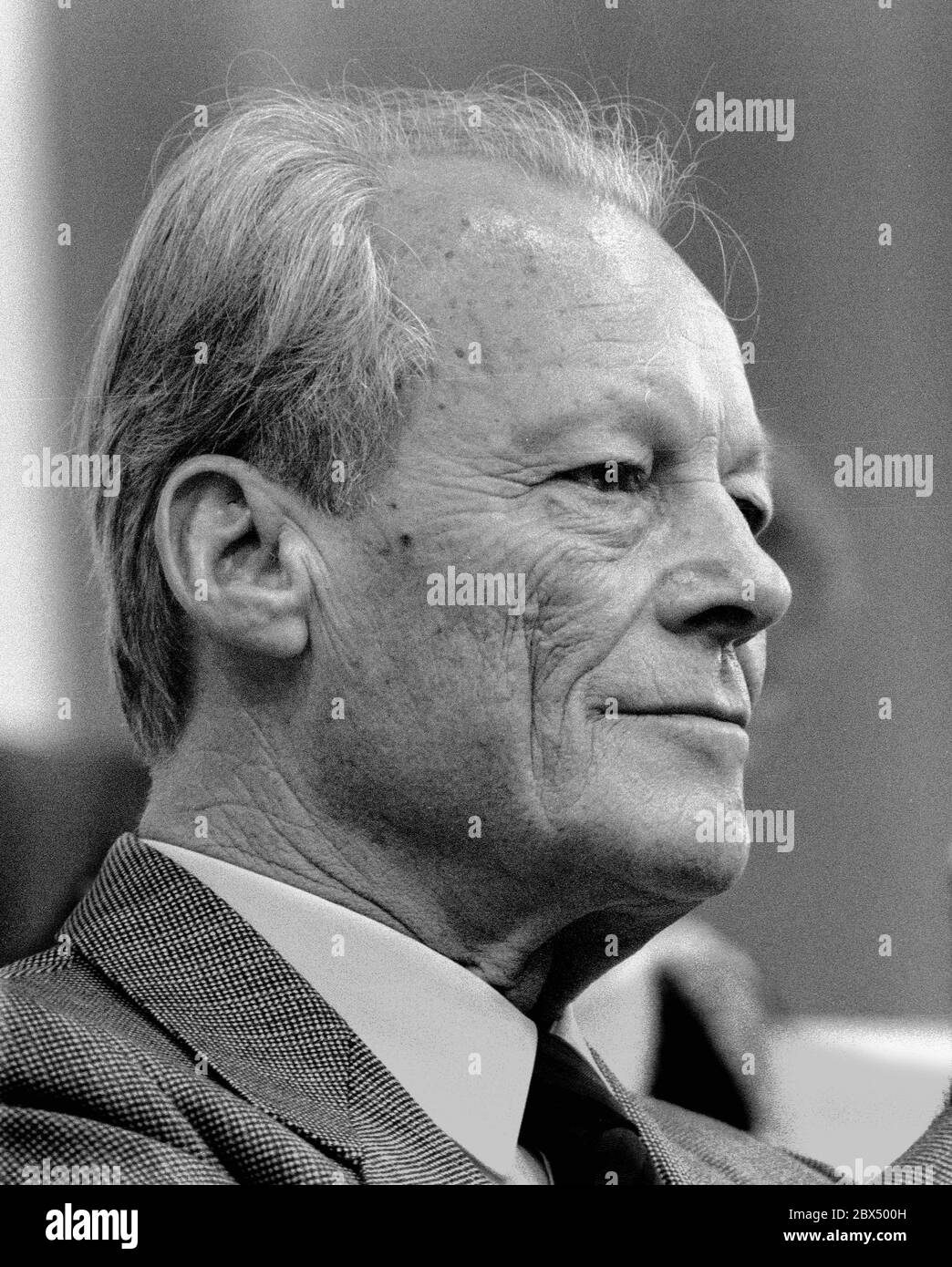 Essen / SPD / Federation / 17.5.1984 Federal party conference in Essen Willy Brandt [automated translation] Stock Photo