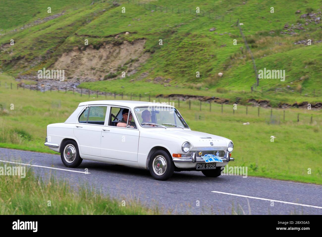 MOFFAT, SCOTLAND JUNE 29, 2019 1967 Triumph Dolomite car in a