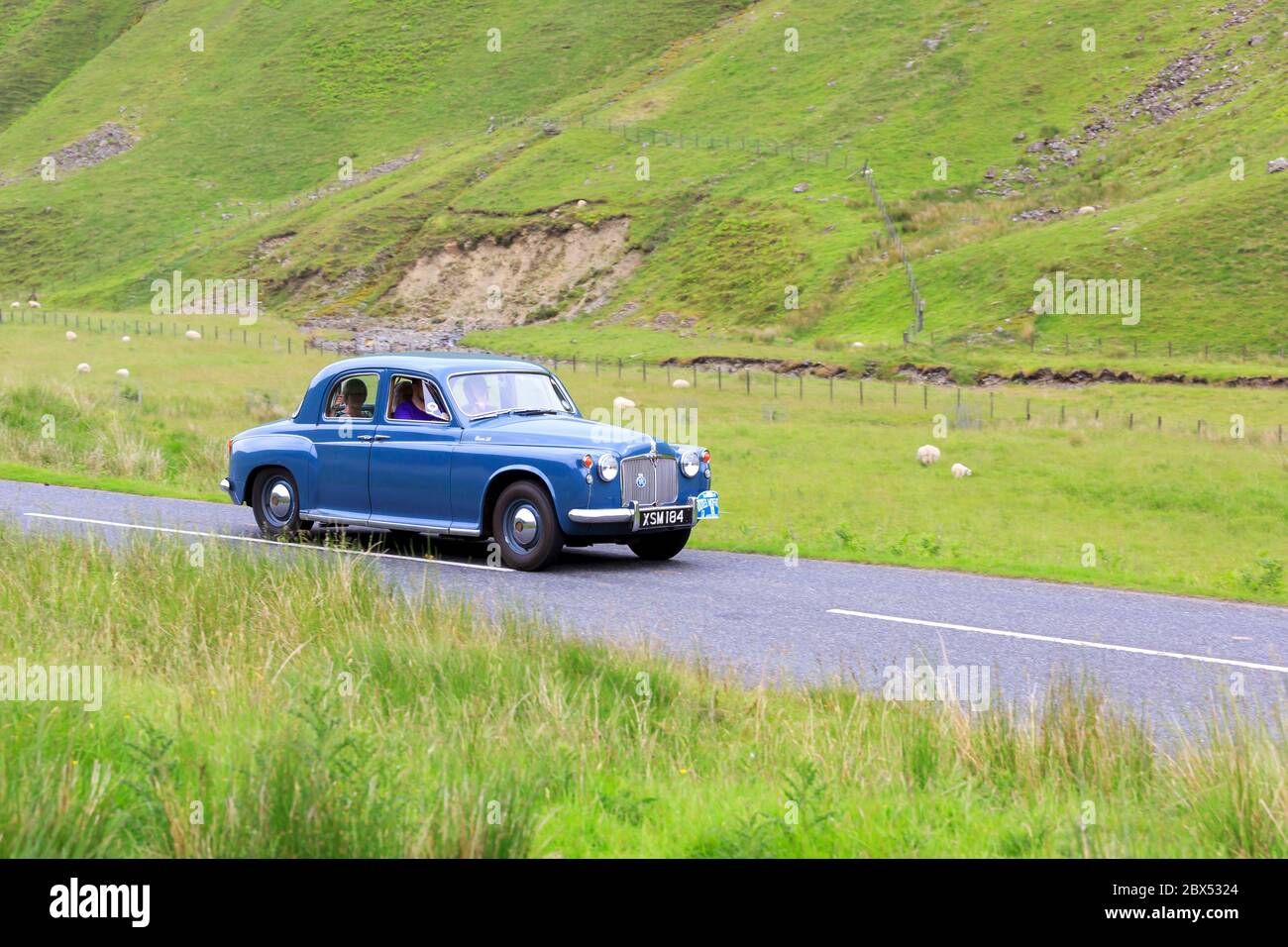 MOFFAT, SCOTLAND JUNE 29, 2019 Rover 90 vintage car in a classic car