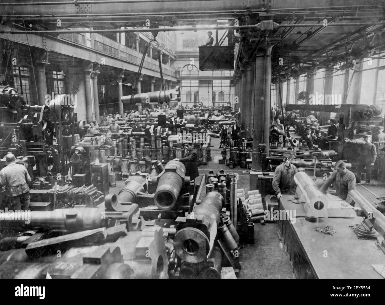 Gun barrel production of a state gun foundry. Stock Photo